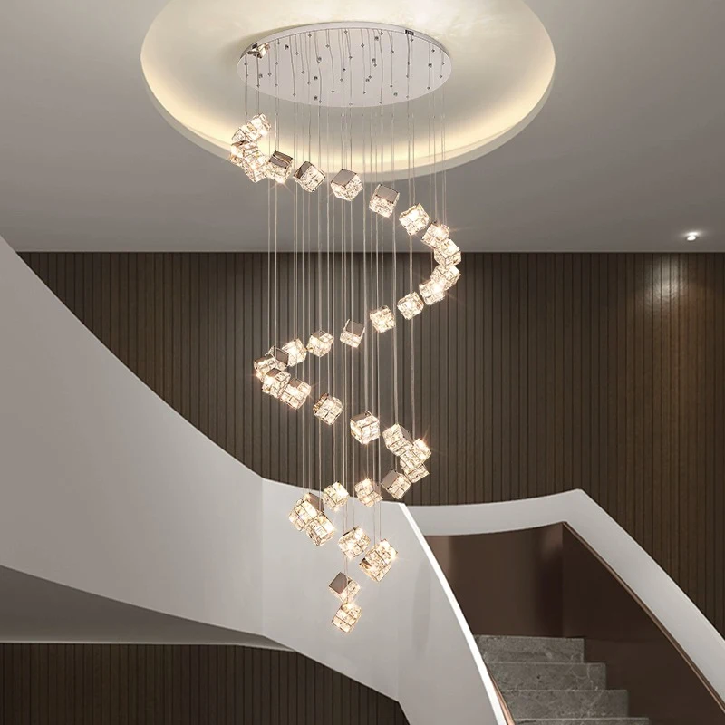

Modern Stair chandelier Pendant lights indoor lighting Ceiling lamp hanging light led Chandeliers for living room indoor lightin