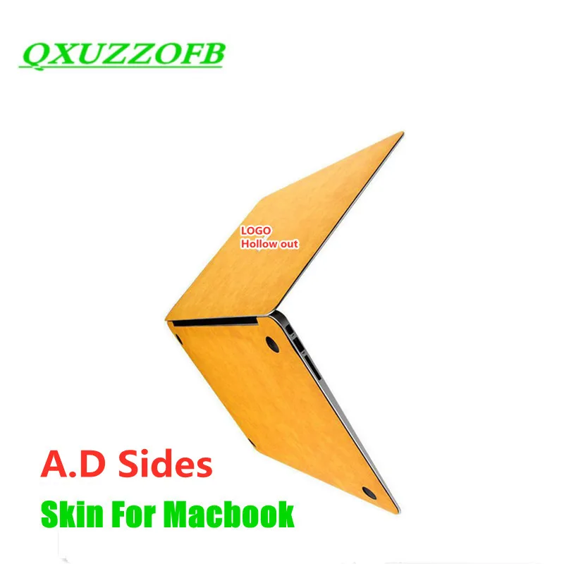 PU Sticker Kits Support For Apple Macbook A2941 13 Air Pro 13.3 A2337 2338 13.6 14 15.6inch Laptop Skin Protector Front Back Set