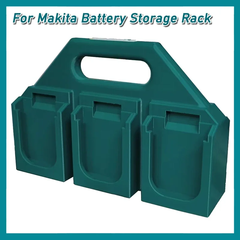

Крепежные устройства Стеллаж для хранения батарей 3D-печать Прочная портативная подставка для батареи 4 слота/6 слотов Устойчивая к падению для Makita 18 В