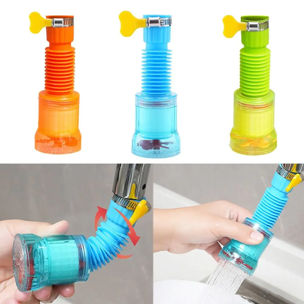 360° Rotate Kitchen Faucet Nozzle Flexible Easy to Install Water Filter Splash Proof Water Saving Bathroom Faucet Aerator