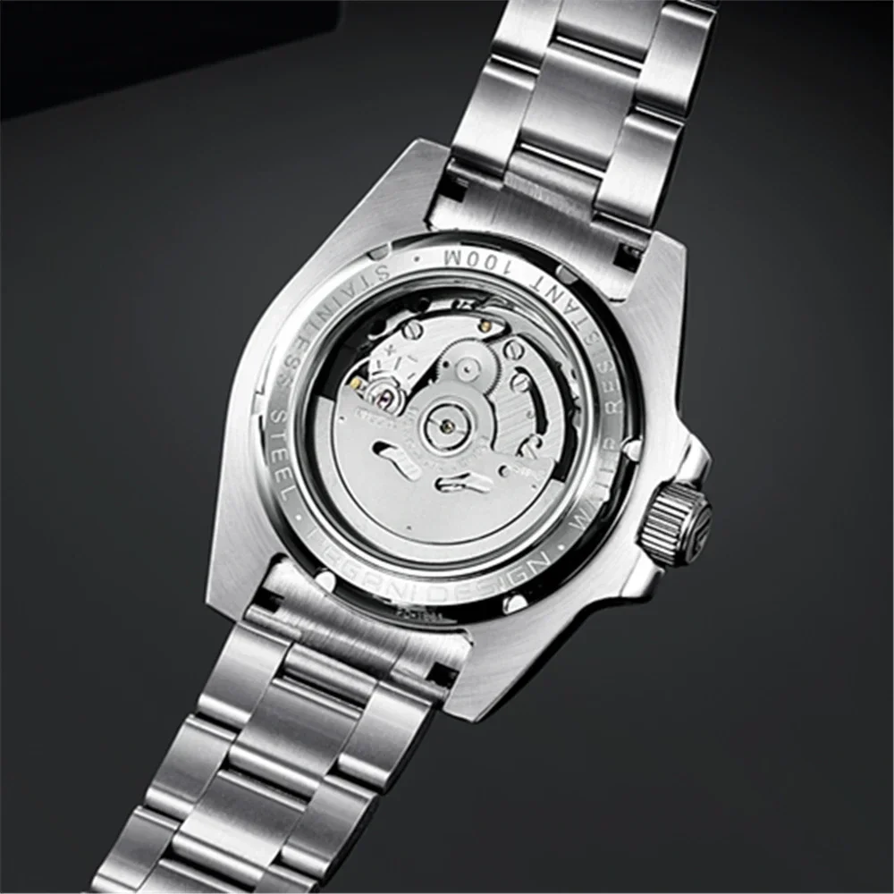 PAGANI DESIGN Men Automatic Mechanical Watch PD1661 8215 Dive Stainless Steel Waterproof Clock Sapphire Reloj Hombre
