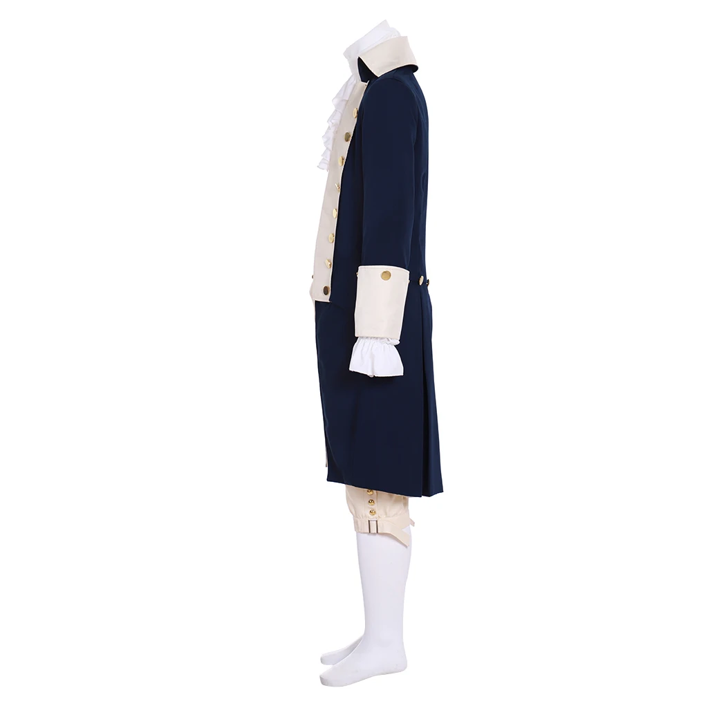 Turn Cosplay Abe Woodhull Cosplay Costume 18th Century American Revolutionary War Era Outfits George Washington Colonial Suit