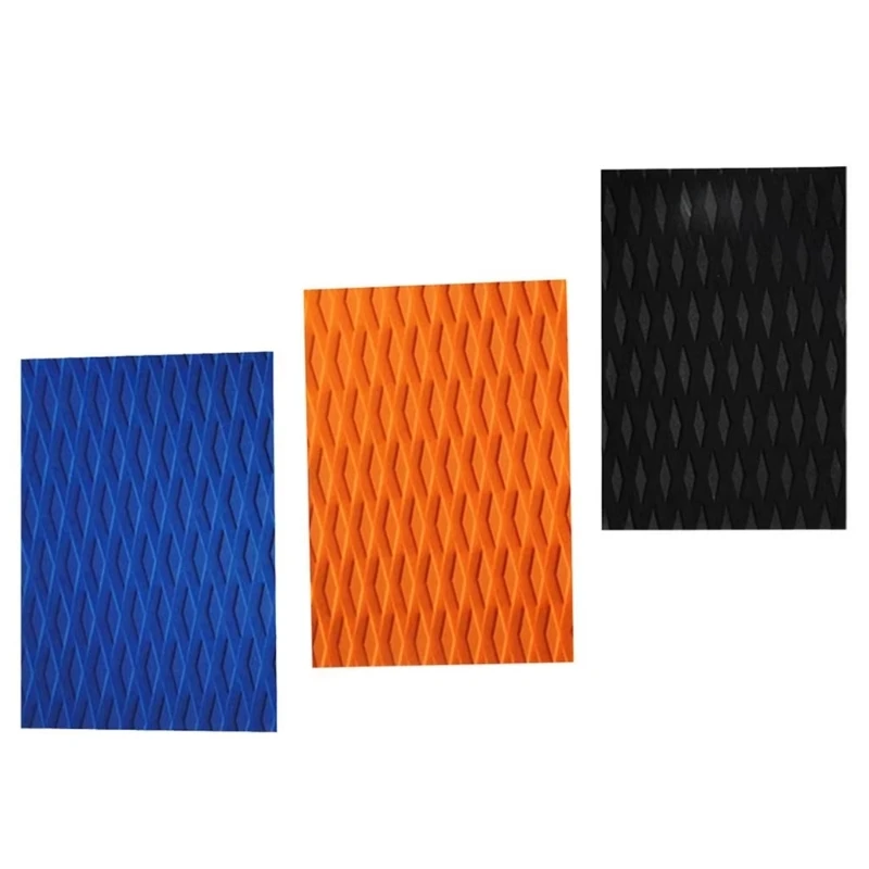 2Pcs Self Adhesive NonSlip Traction Pad Trimmable Surfing Skimboard Deck Traction Pad for Surfboard Board Kayak Canoes