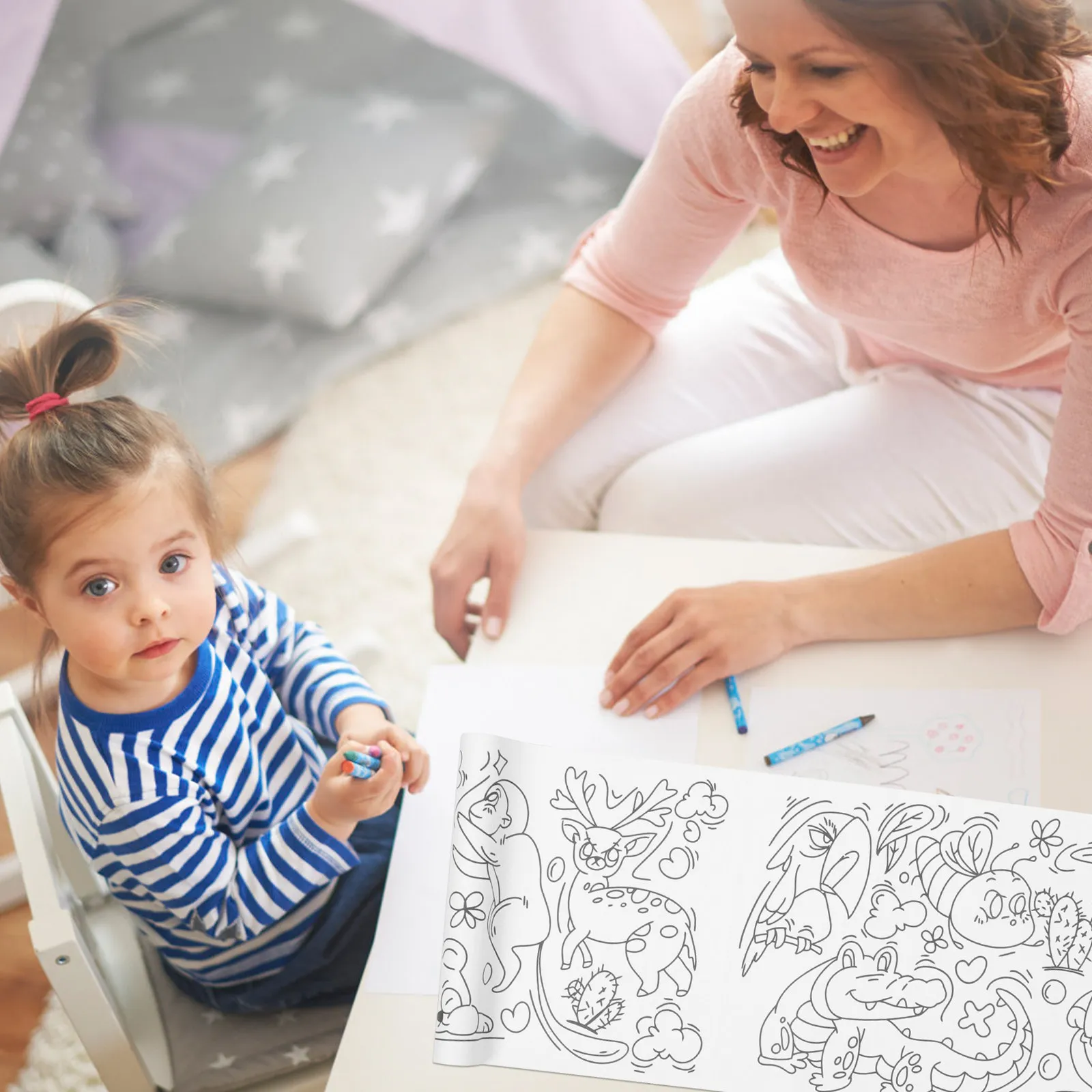 

Большой рулонный постер для рисования на гладкой бумаге, для граффити, творчества, школы и домашнего использования