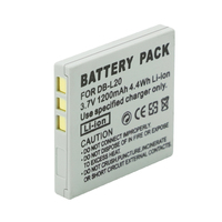 DB-L20 DBL20 Battery for Sanyo Xacti DMX-C1 C4 C5 C6 CA6 CA65 CA8 CA9 CG5 CG6 CG65 CG9 DSC-C4 C5 E6 J4 VPC-C1 C4 C40 Batteries