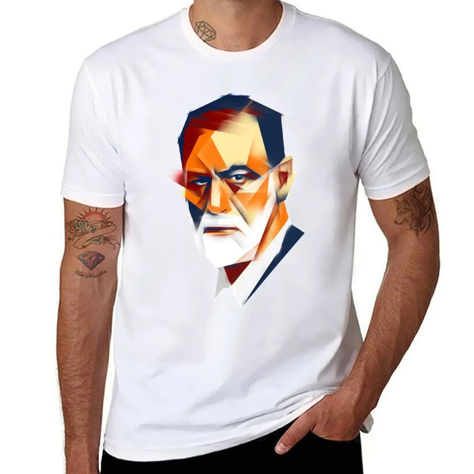 

Freud T-Shirt cotton t shirts man 100% t shirts for man graphic tees cotton tshirt 100% T-Shirt