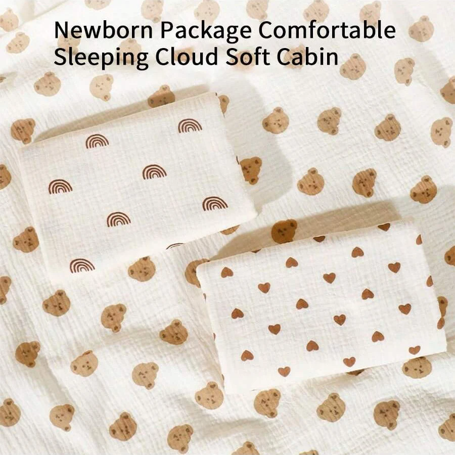 قطعة واحدة من بطانية قماط الموسلين للأطفال، منشفة لف غرفة التوصيل لحديثي الولادة، متعددة الوظائف ومتعددة الاستخدامات، قابلة للغسل بشكل متكرر، ناعمة وصديقة للبشرة، مريحة لاستخدام الطفل، مناسبة كهدية