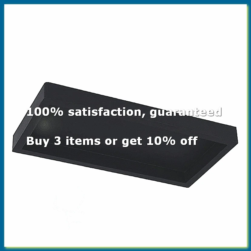 Countertop and Vanity Tray 8X4Inch Silicone Soap Dispenser Tray, Sink Tray for Soap Bottles, Key Trinket Ring Tray Black-A10G