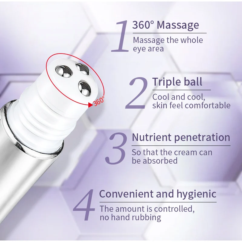 Roller Massager Eye Cream Anti Wrinkle Eye Bags Anti Dark Circle Moisturizing Bioaqua Eye Contour Korean Skin Care Cosmetics 