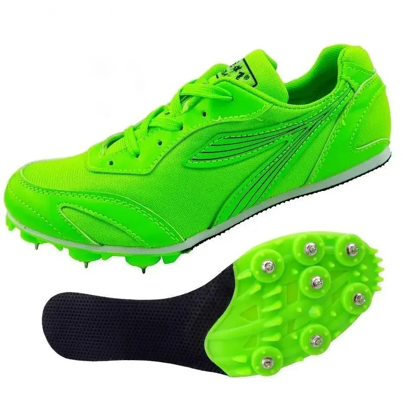 New Style Sprint Track Field Shoes Couples Track Training Shoes Breathable Non Slip Spikes Sneakers Comfortable Outdoor Sneakers