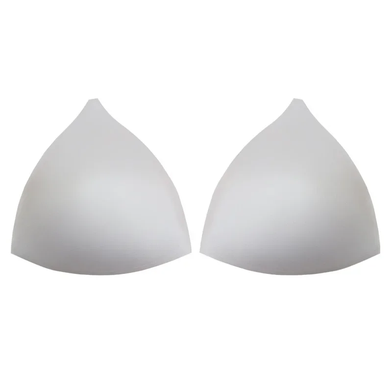 Wholesale 7Size XS — XXXL Large White Triangle Bra Chest Pad DIY Performance Suit Swimwear Underwear Bikini Wedding Dress Bra