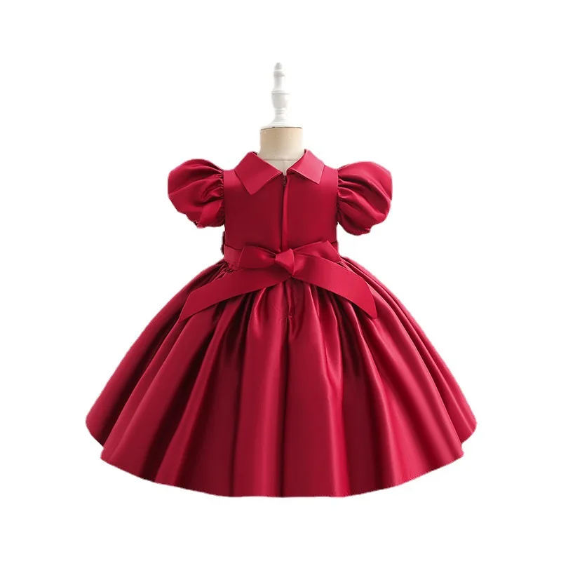 Annabelle Meisje Kinderjurk Prinsessenjurk Gezwollen Strik Bloemenmeisje Jurken Voor Trouwfeest Vestidos Para Robe Princesse Fille