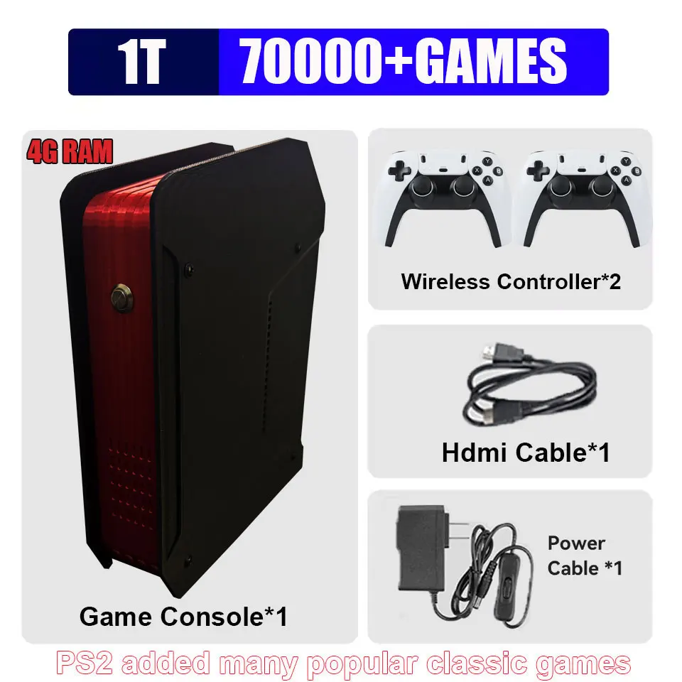 X4 レトロビデオゲームコンソール 1T デュアルシステムと I3-3110M CPU