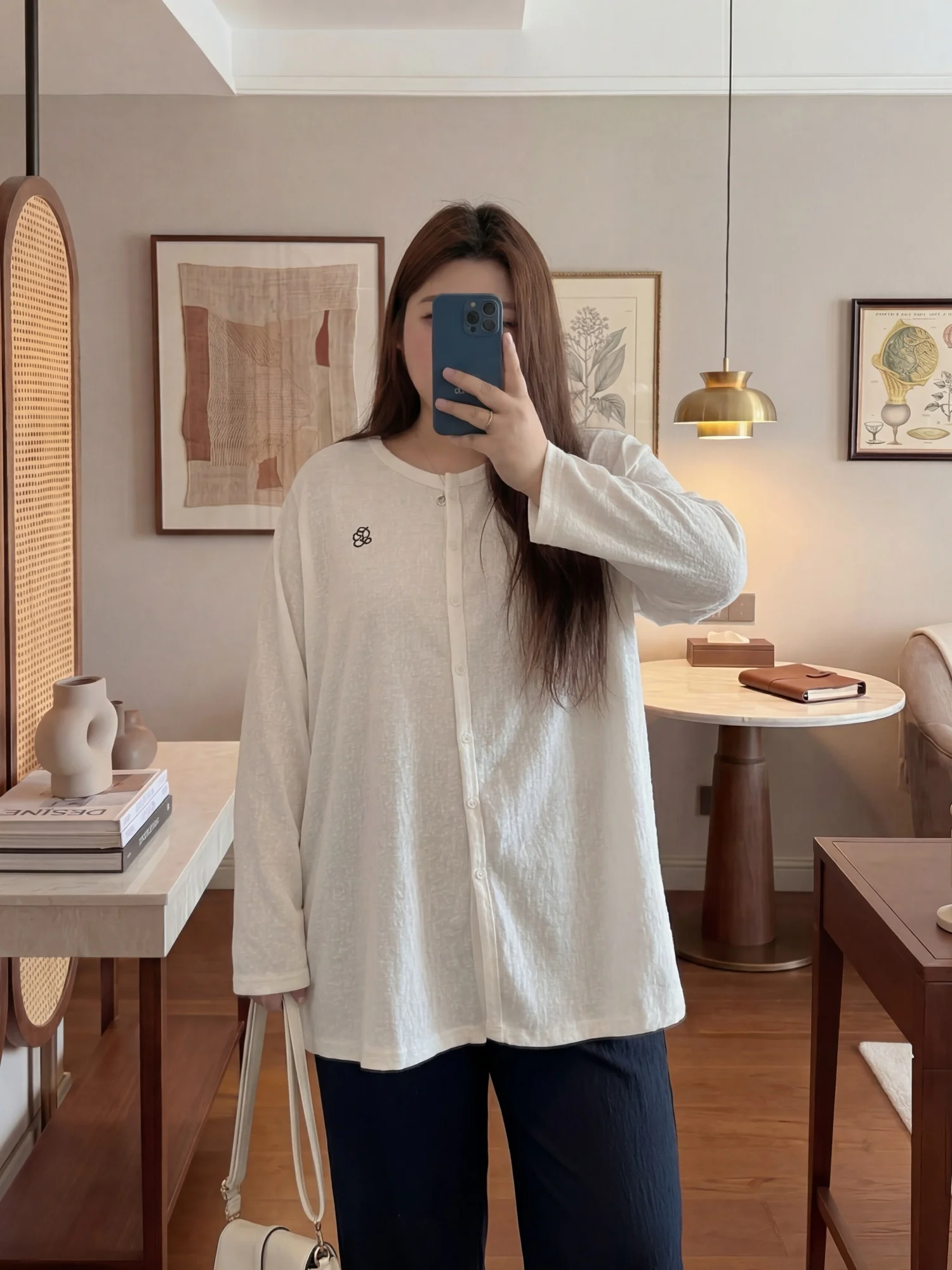 

Spring Casual Style Thin Cardigan Outerwear Women's Large Size Simple Leisure Top Commute Cotton Blend Long Sleeve Knitted