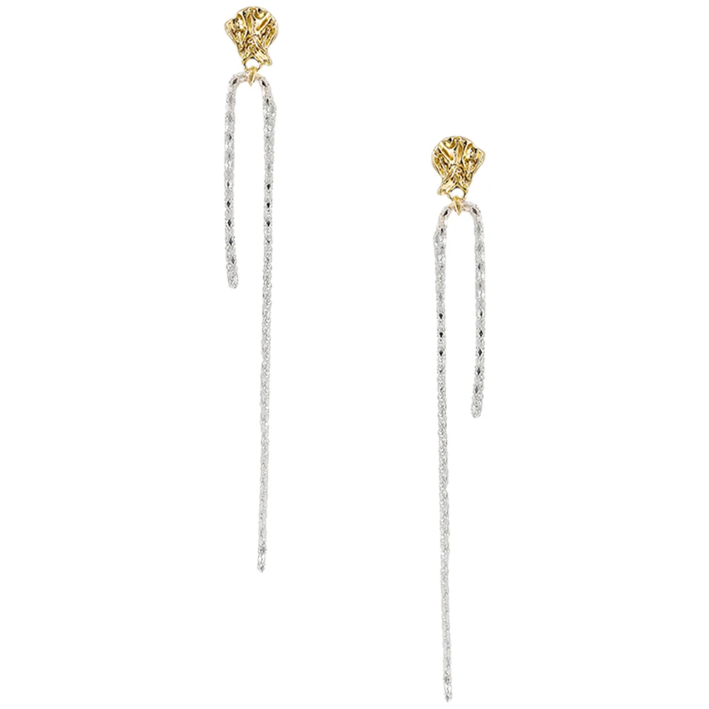 

Fancy Tassel Earrings for Women Girls Trendy Dangling Long Cute Aesthetic Wedding Fashion Costume Jewelry Accessory