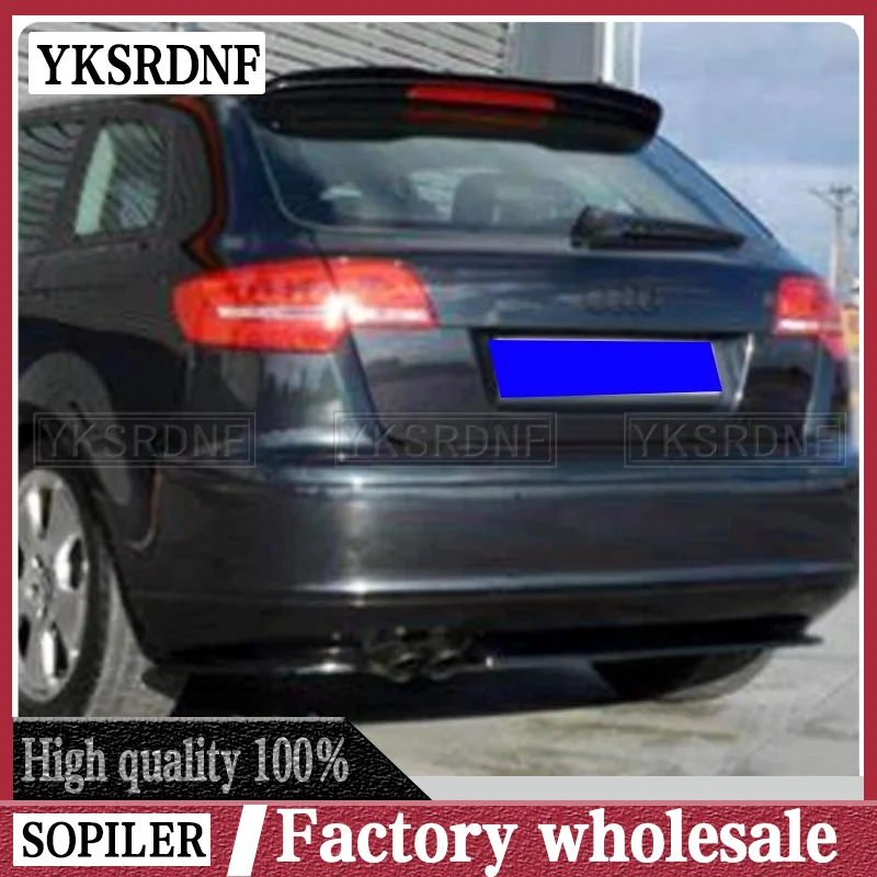 

Спойлер заднего крыла для Audi A3 Sportback 8P Facelift 2004-2013, глянцевый черный спойлер из АБС-пластика для крыла автомобиля A3 хэтчбек