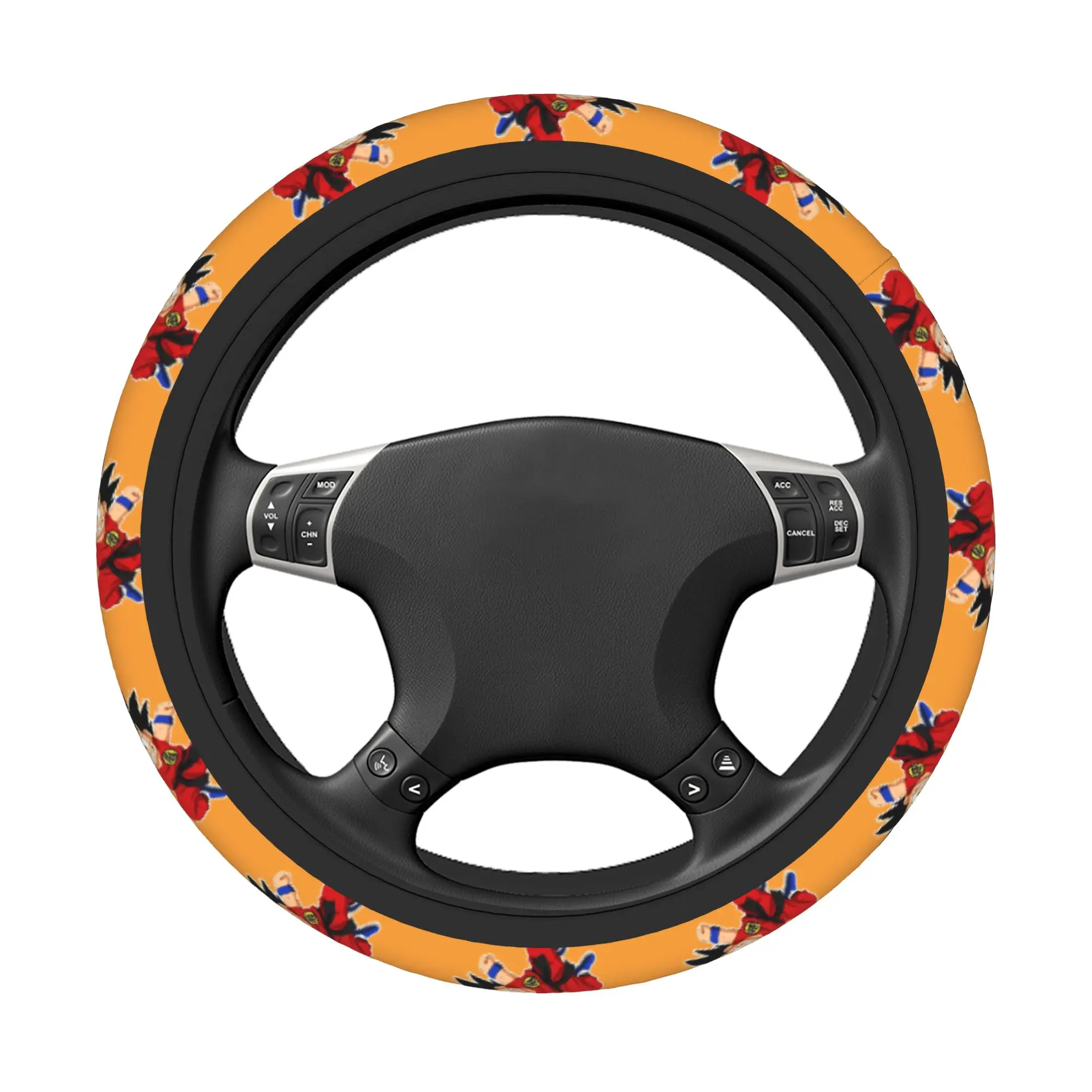 Dragon Ball Z Car Steering Wheel Cover 38cm Soft Goku DBZ Anime Auto Steering Wheel Protector Car-styling Car Accessories - view 2