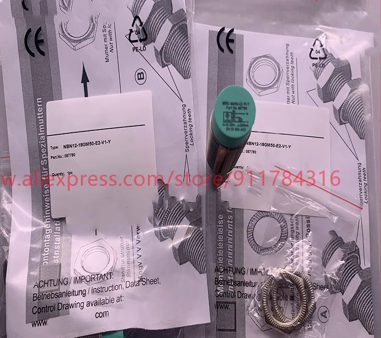 

2pcs New High quality Pepperl+Fuchs approach switch NBN12-18GM50-E0-V1-Y NBN12-18GM50-E2-V1-Y NBN12-18GM50-E2-V1-Y261468