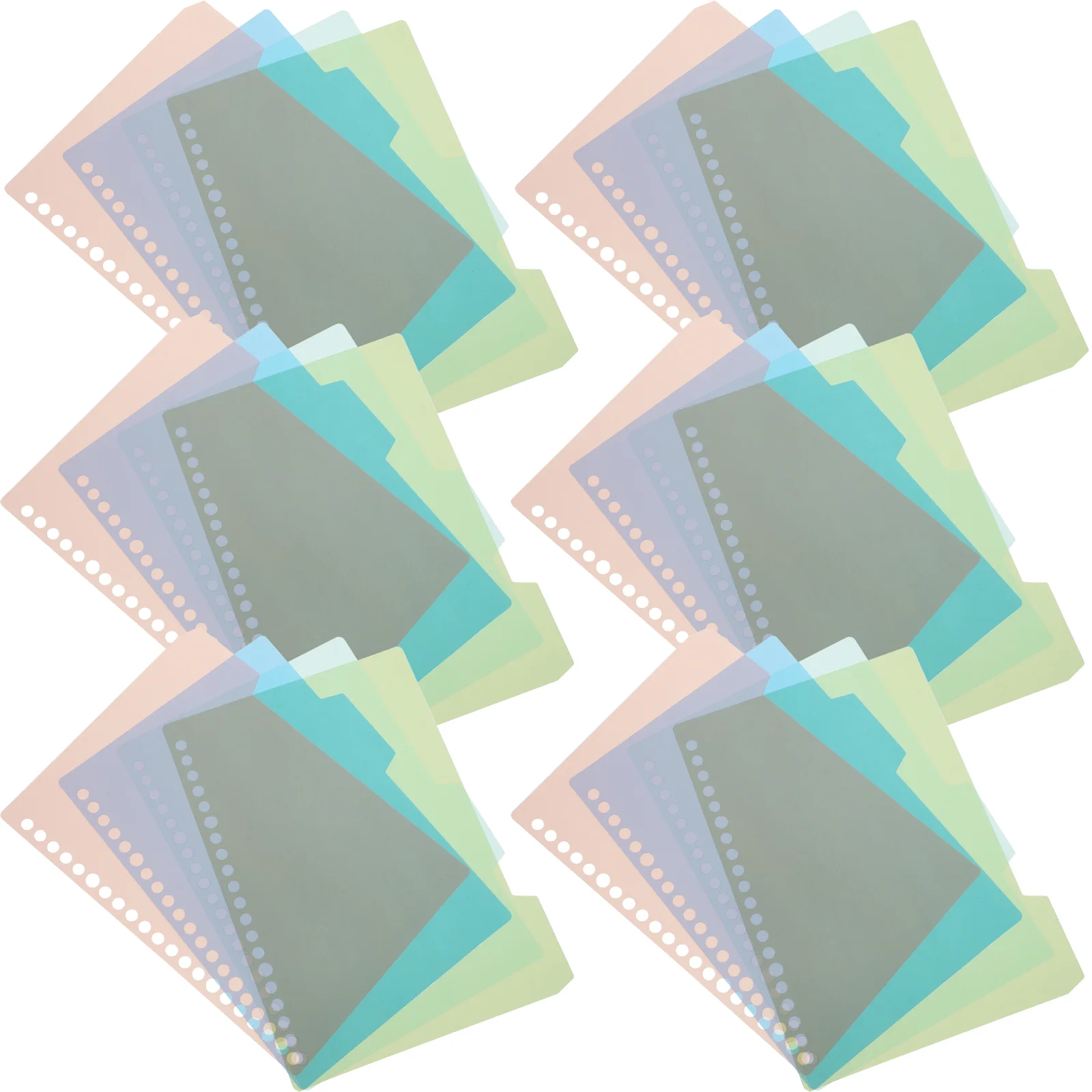 Section Index Dividers Category Page Soft Detachable Binder Tabs Separators Labels