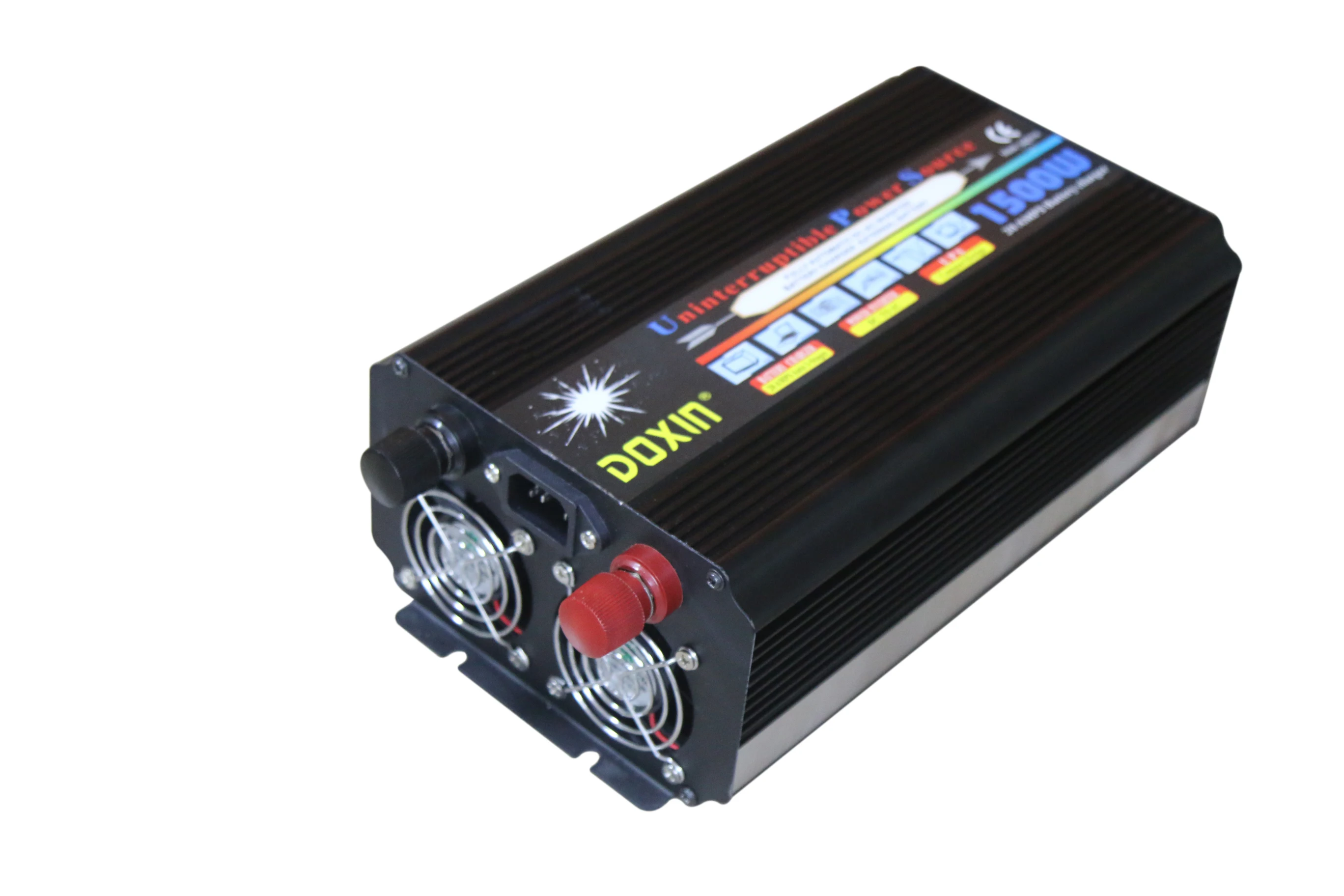 UPS Backup 2KW 2000W DC 12V TO AC 220V 50HZ Modified Wave Inverter with Lifepo4 Battery Charger Quiet and Fast Charging