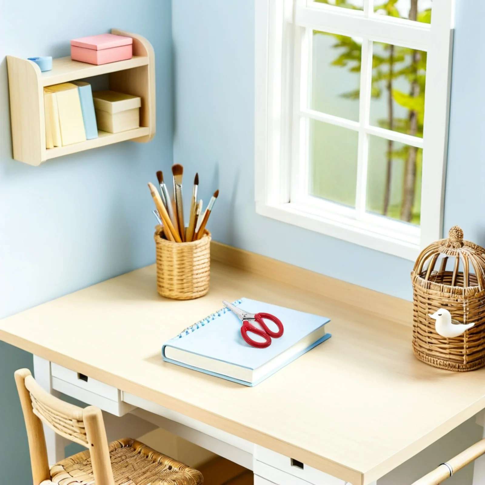 

8Pcs Miniature Sewing Scissors Tiny Vintage Metal Shears Realistic Mini Accessories Dollhouse Crafting Supplies