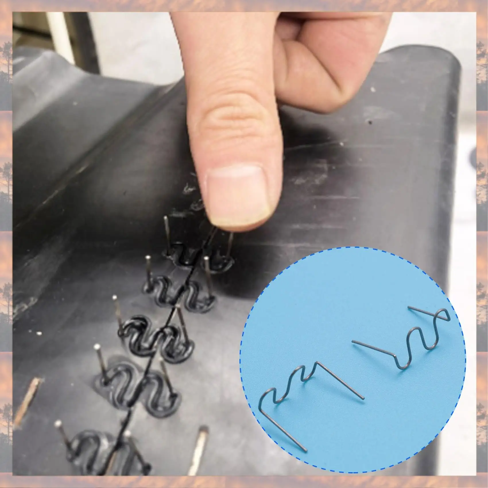 

2025 Trend 1500Pcs Welding Rods Hot Staple Repair Machine Plastic Welding Hot Stapler Auto Bumper Repair Pre Cut Wave Staples 0.