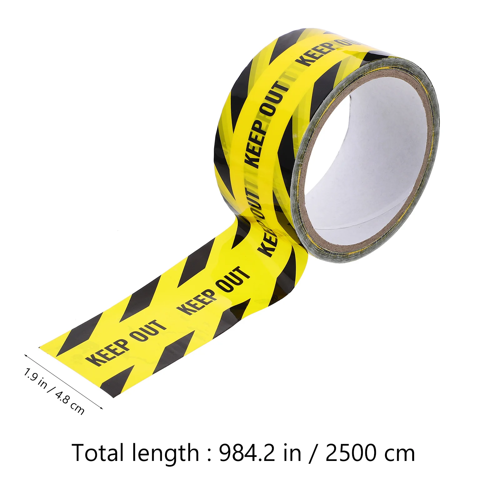 1 Roll Black Adhesive Safety Tape Strong Durable Keep Out Warning Tape for Walls Floors Pipes Heavy Traffic Construction Site