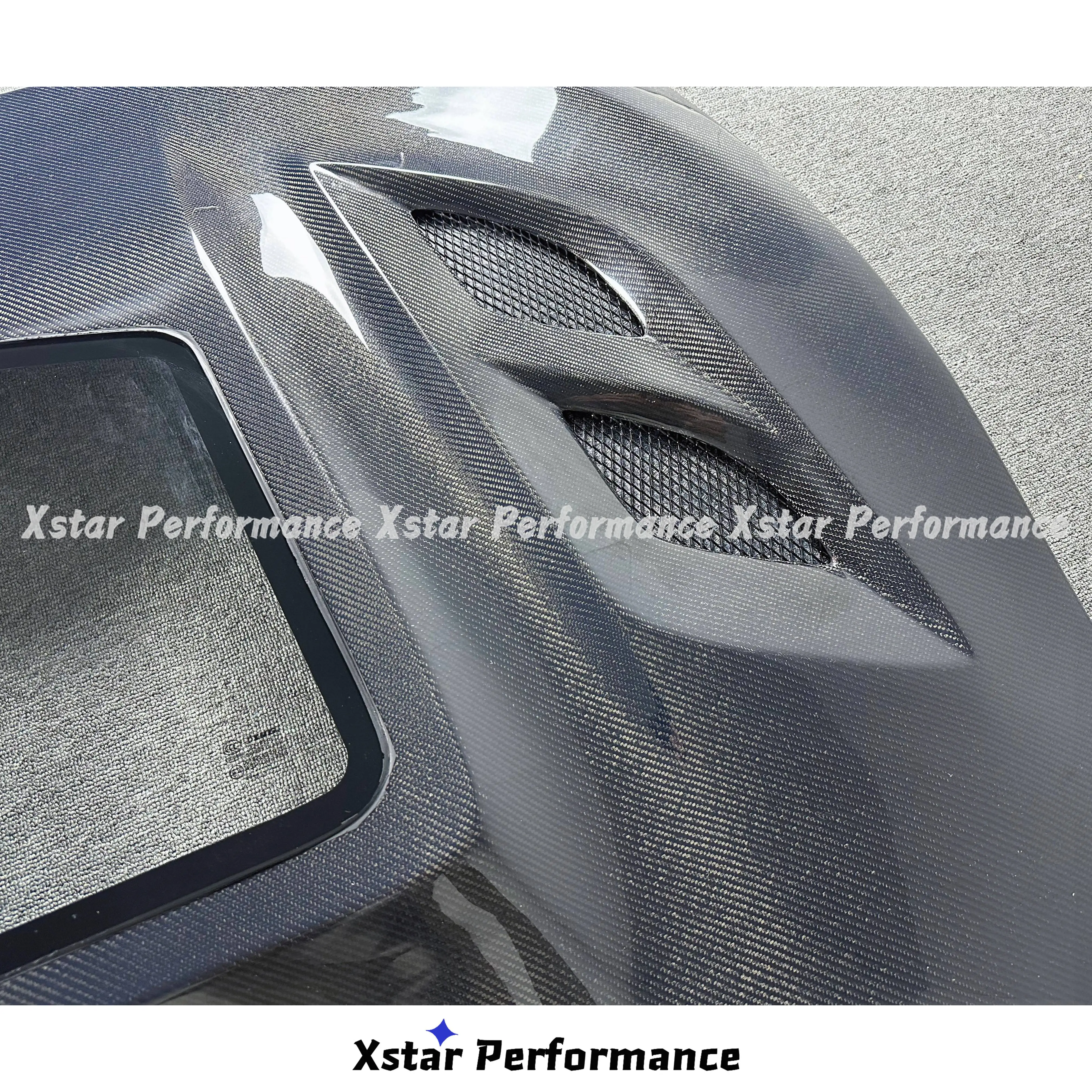 Xstar V3 With Glass Vent Style Carbon Fiber Hood Bonnet For Toyota Gt86 Ft86 For Subaru Brz 2013-2020