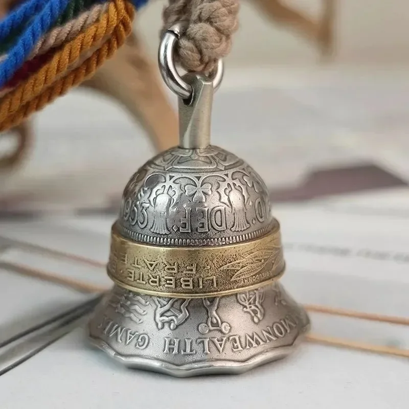 Handmade Retro 2026 Australian Games Bell Pendant Keychain Desktop Ornament