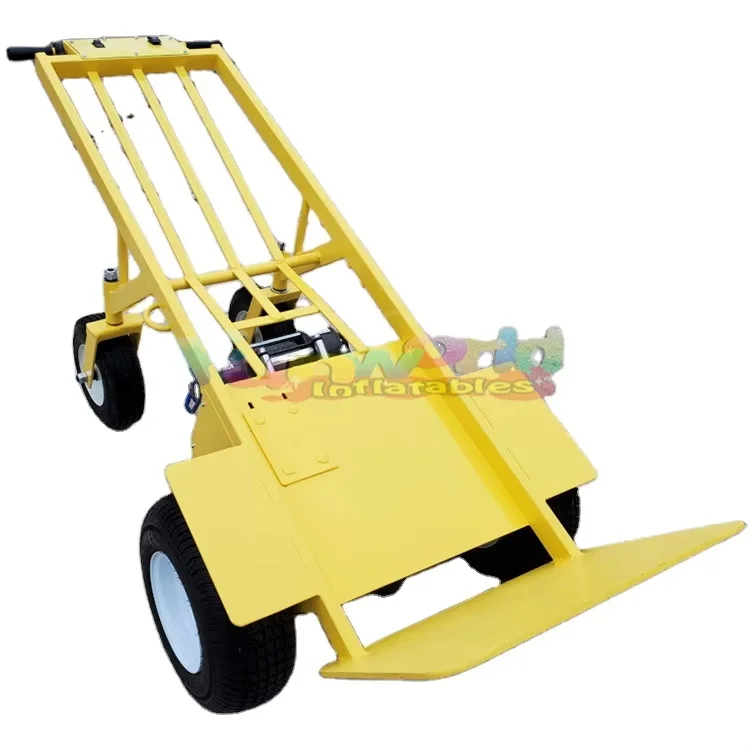 

Outdoor Stainless Steel Large Capacity Storage Push Trolley Cart Inflatable Bounce House Dolly Hand Truck