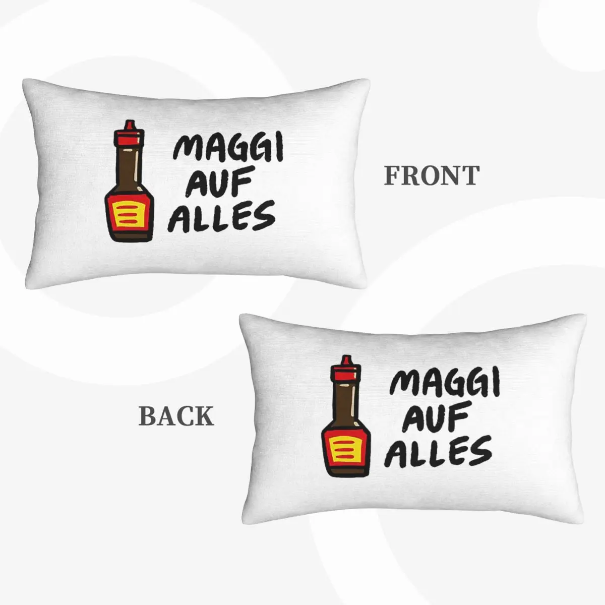 Maggi Auf Alles (Deutsch) Rectangle Pillowcase Cushion Cover Decor Bedroom Bed Home Comfort Throw Pillow