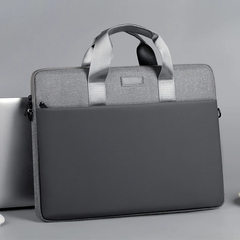 

14, 15,6-дюймовая сумка для ноутбука, мужская деловая офисная портативная сумка на плечо, простой повседневный портфель, мужская сумка через плечо