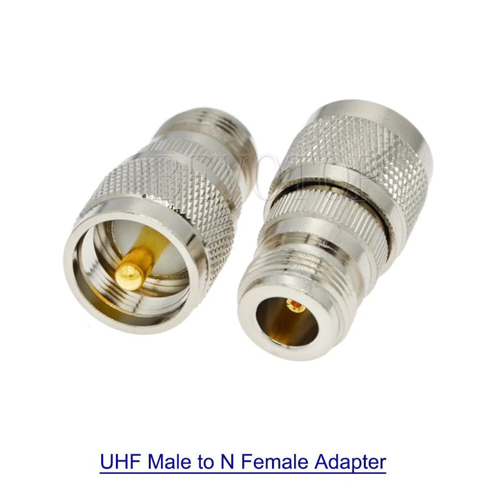 10Pcs/Lot New N Female Jack to UHF PL259 Male Plug Connector Adapter RF Coaxial Converter Straight