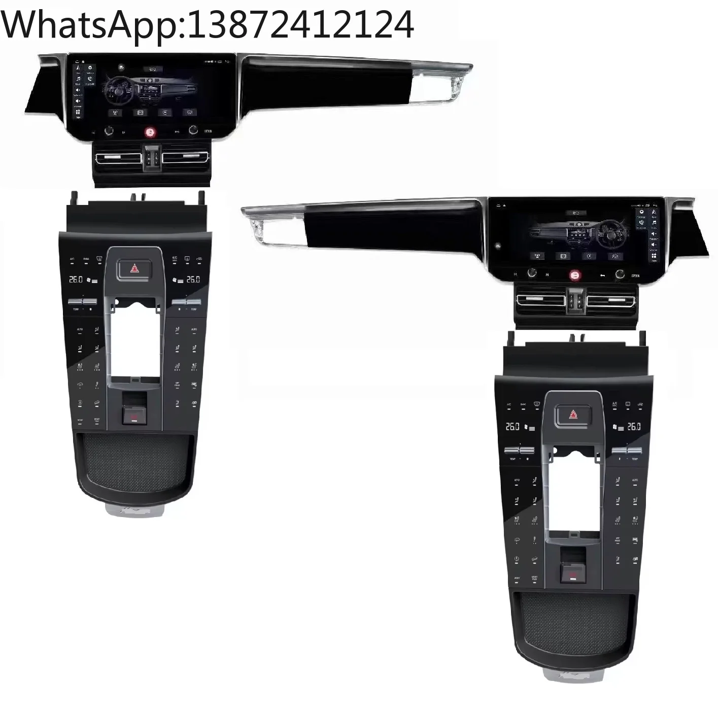 

Upgraded Full Touch Button Console + Car DVD Player for Porsche Macan 2014-2021 Center Armrest Box Panel