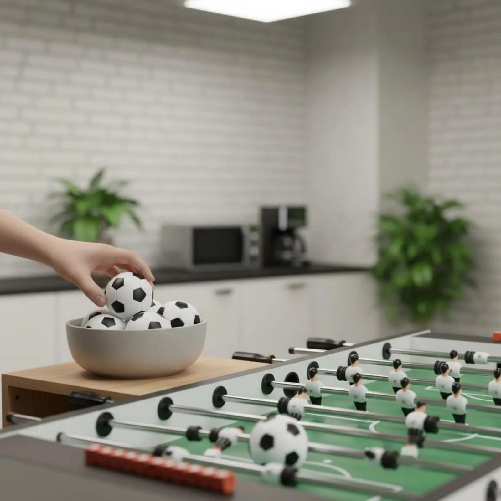 

6 Pieces 36mm Foosball Ball Wear-Resistant 36 Mm Foosball Ball for Game Room, Arcade