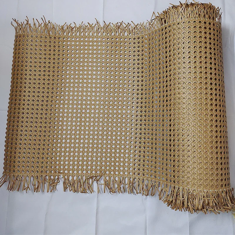 Lembaran anyaman rotan plastik PE kopi, lebar 40x100cm, untuk kursi, furnitur meja, DIY, bahan perbaikan, Set panas