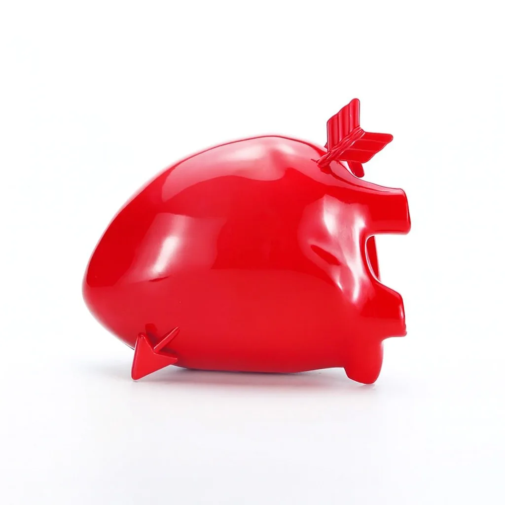 Tas Selempang Rantai Hati Wanita Modis Baru, Clutch Merah untuk Pesta, Tas Tangan Desain Stylish dan Unik