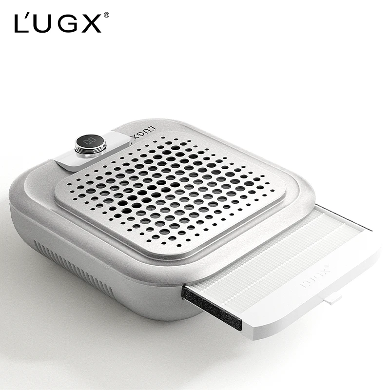 LUGX 2024 New 48W Electric Brushless Nail Dust Collector Machine Professional Nail Vacuum Cleaner