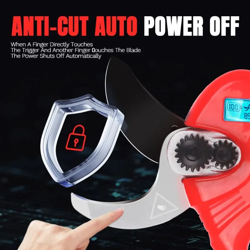 مقصات التقليم الكهربائية اللاسلكية المضادة للقطع 25.2 فولت SW-8616 مع مخزون بطاريات 2.6AH 4AH