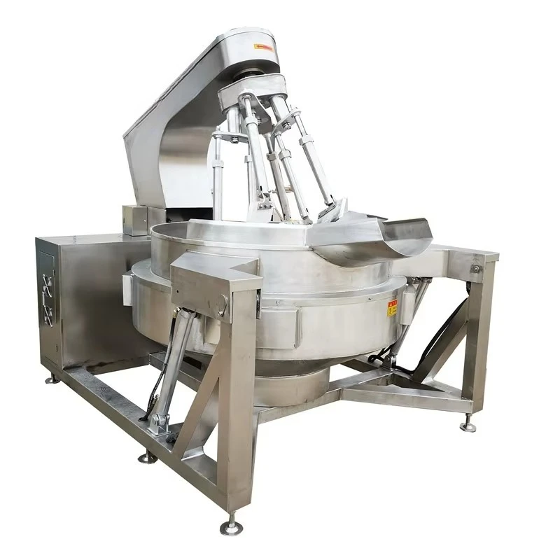 Steam Jacket Kettle 200l 600L 800L Jacket Kettle Electric Gas Steam Heating Planet, Stirring Pot Industrial Cooking Mixer