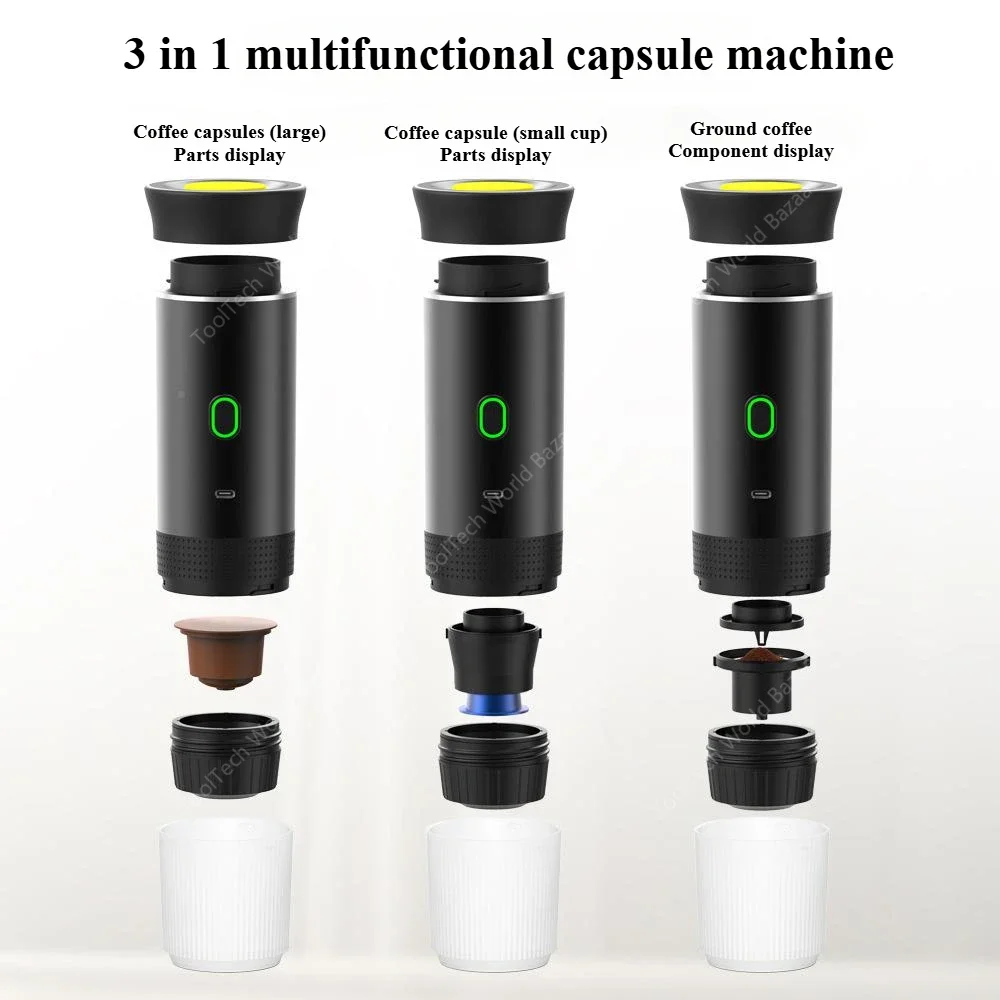 Máquina de café cápsula portátil americana italiana concentrada elétrica pequena bomba de aquecimento sem fio máquina de café