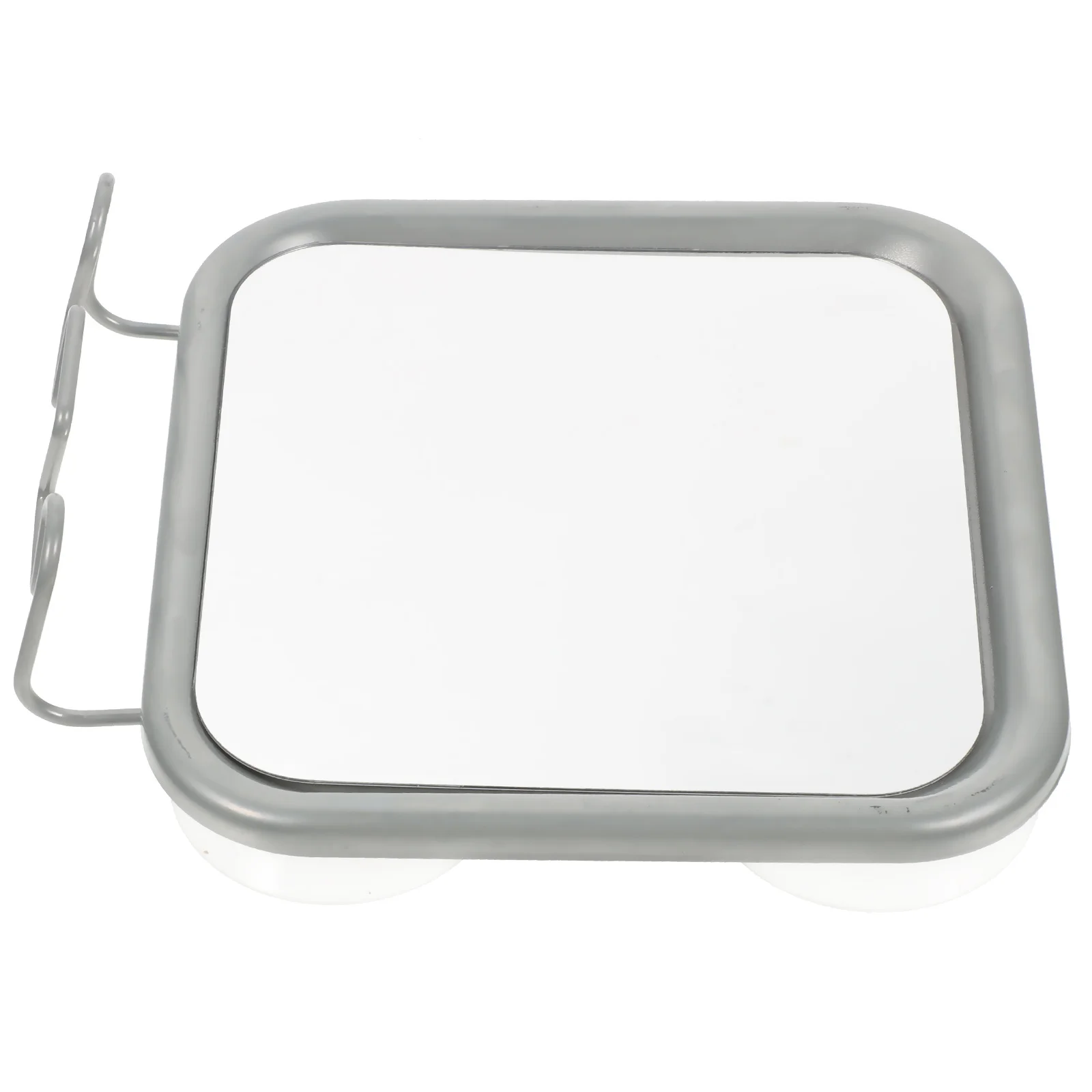 

4 Suction Cups Fogless Shower Bathroom Makeup Suction Cup Mirror For Shaving Small Wall Mounted Vanity Mirror Anti Fog