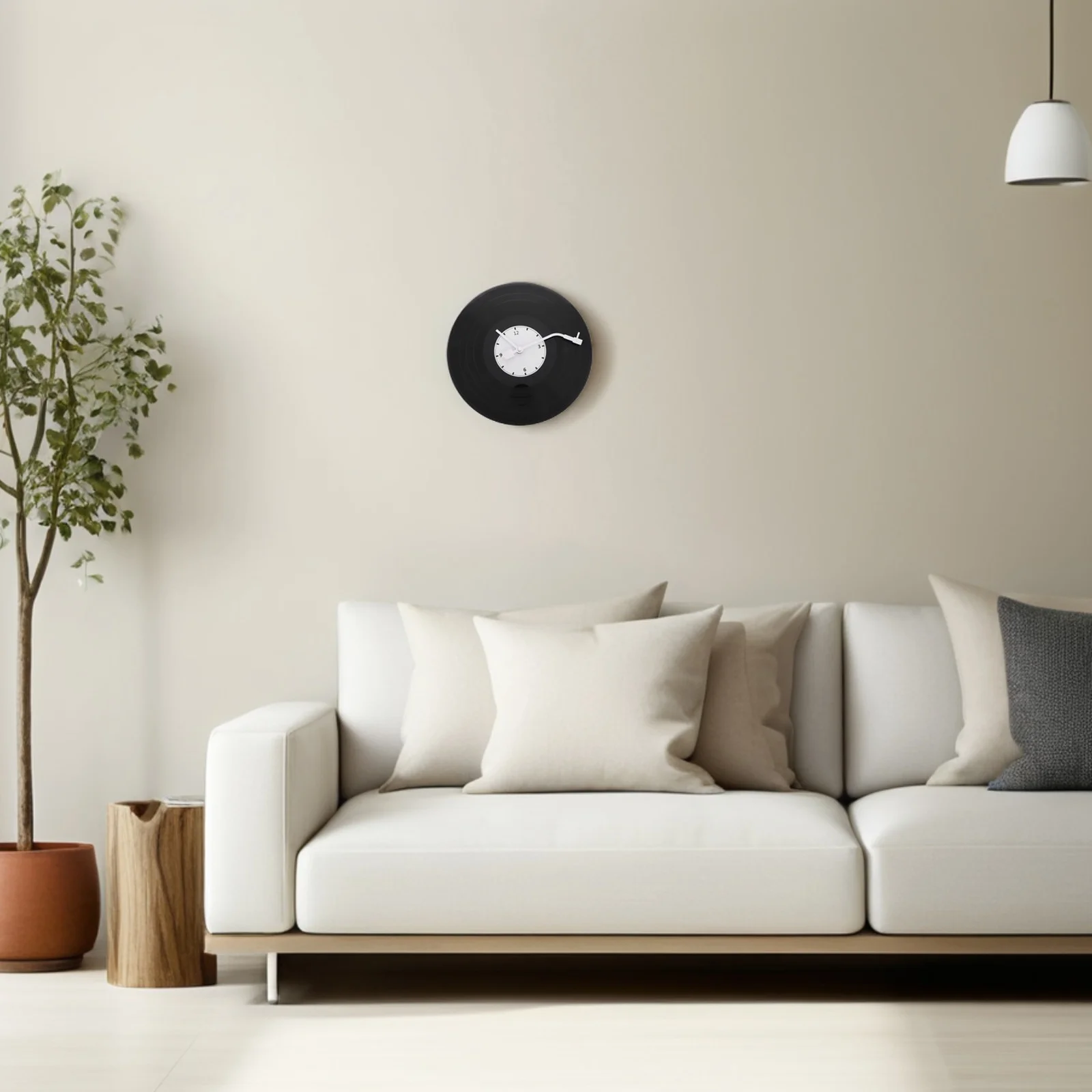 

Vinyl Record Wall Clock Blank Design Modern Non-Ticking Living Room Office Kitchen Decorative Clock For Home Music Themed