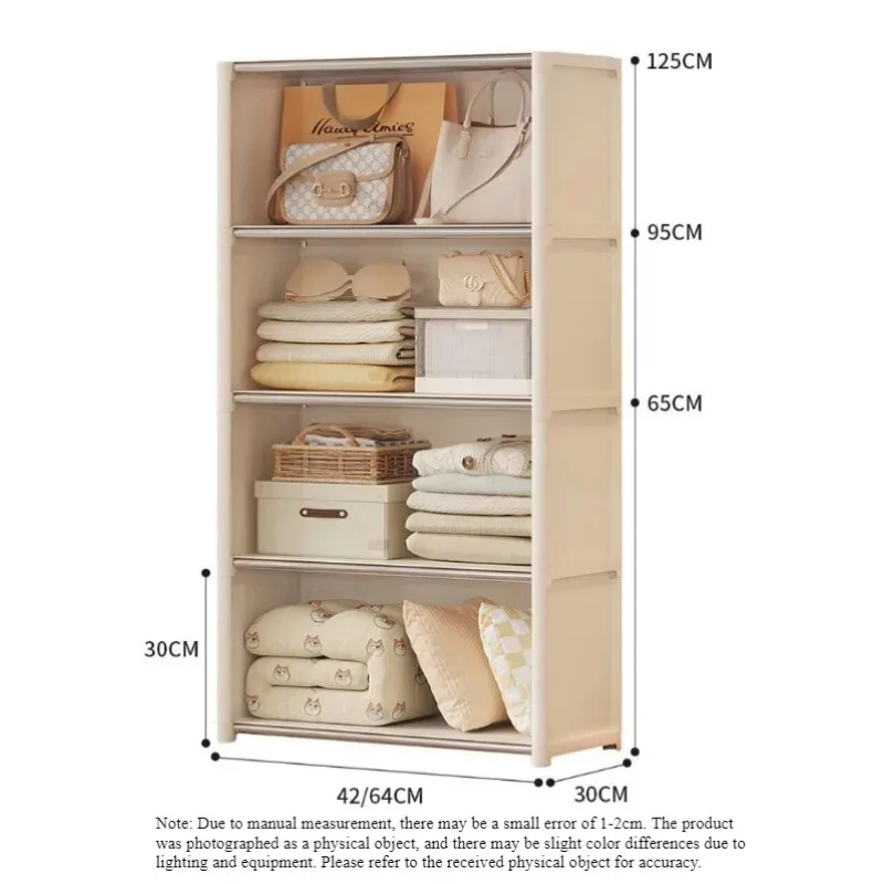 Bücherregal Transparentes, Staubdichtes, Einfaches Bücherregal, Frei Kombinierbarer Bodenregal-Schrank, Platzsparend, Mietregal – Detail 11