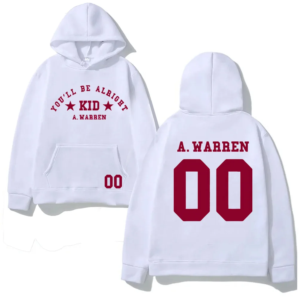 ستكون بخير هوديي Alex Warren 2025NEW للجنسين هوديي مريح البلوز كم ملابس قوطية كم طويل Moletom