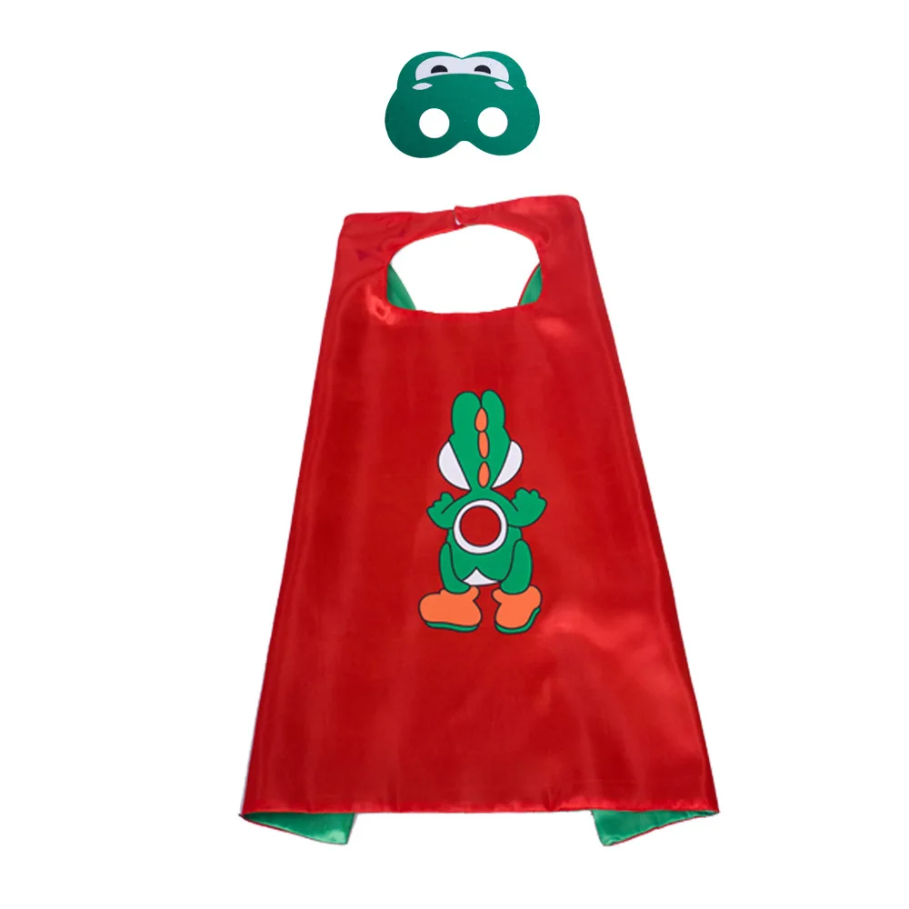 Anime Spel Super Luigi Broers Cosplay Kostuum Marios Kids Mantel Masker Bowser Toad Yoshi Cape Hero Clowak Halloween Kostuum