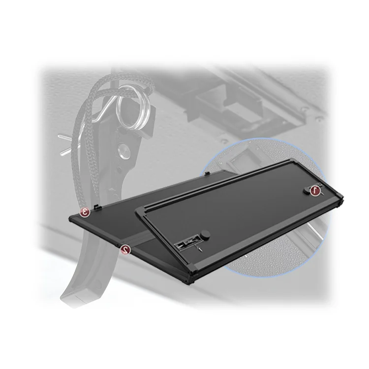 Self-Locking Hard Roll Up Pickup Truck Bed Tonneau Cover Car Accessories For  Ranger T6 T7 T8