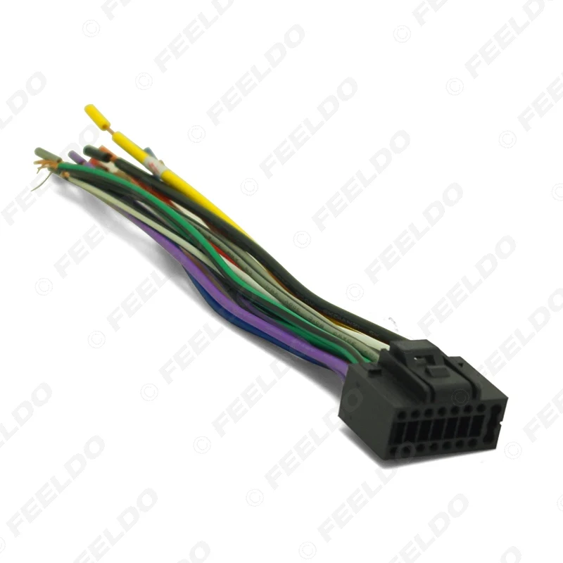 Car 16pin Stereo Wire Harness Plug Cable Male Connector For CHEVROLET AVEO/LOVA(SEDAN)/CHERY/LANDWIND Car Factory OEM Radio