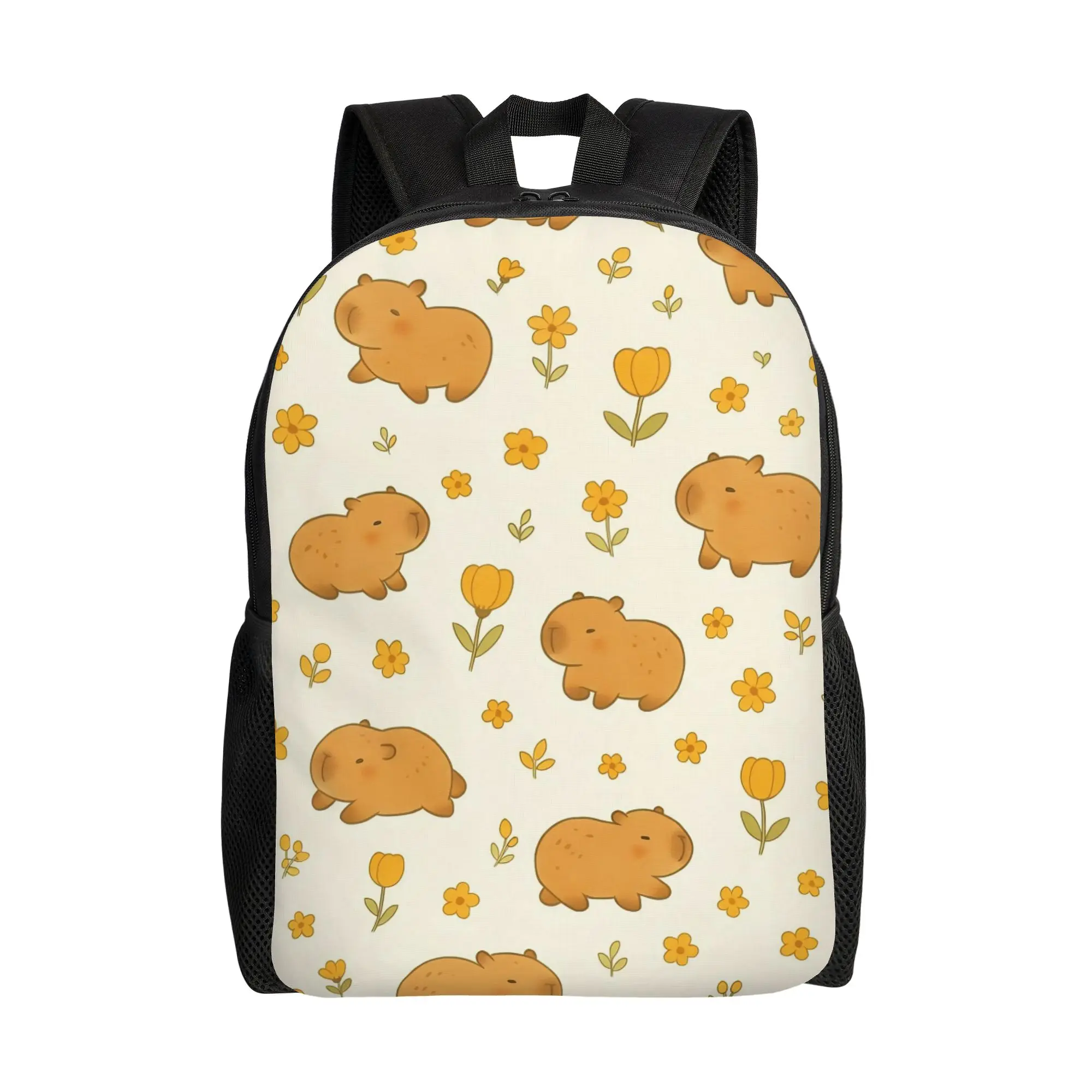 

Kawaii Capybara Classical Backpack Sports High School Hiking Travel Daypack for Men Women Laptop Canvas Bags