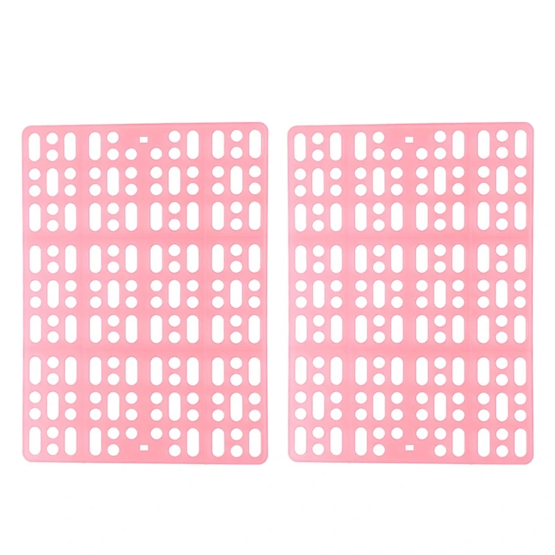 Rabbit Cage Mat Floor Plastic Mats Feet Pads for Pet Cats Dogs Hamster Chinchilla 2 Pack Litter Supplies